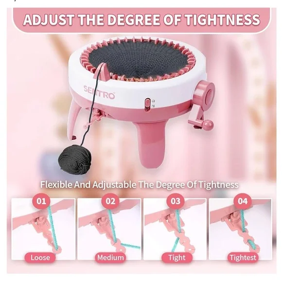 SENTRO Knitting Machine 40 Needles, Smart Weaving Loom Round Knitting Machines - Picture 3 of 7